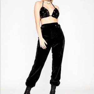 Night Call Me Baby Fuzzy Jogger Set